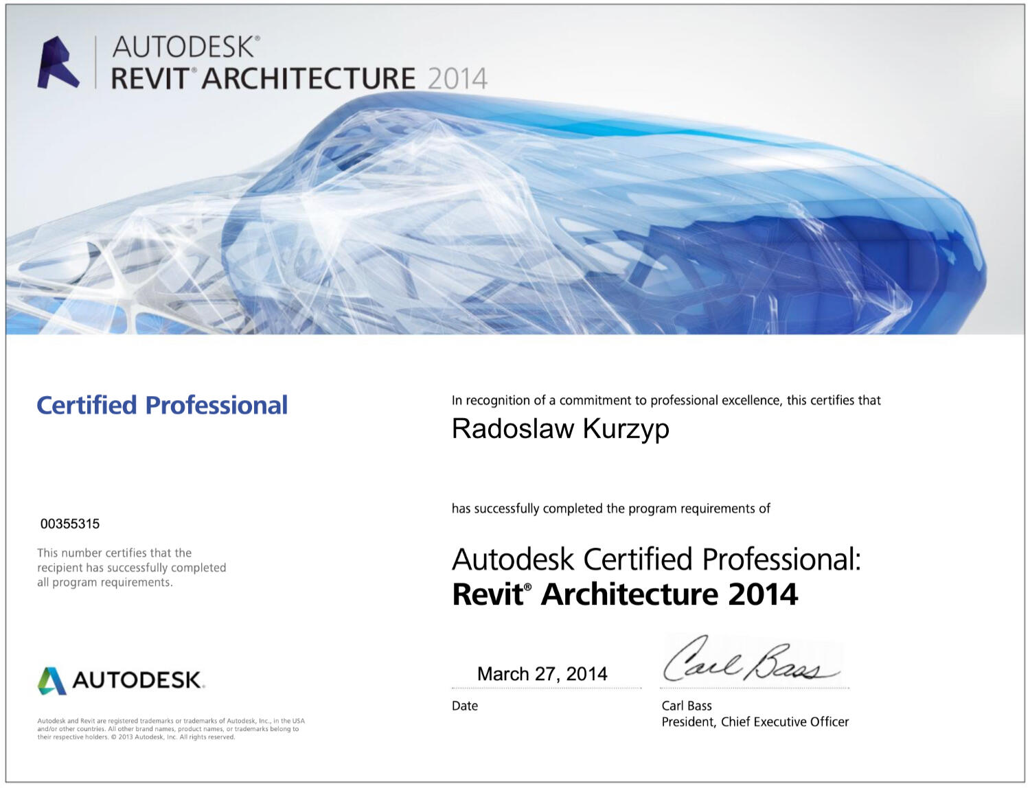 Revit Certifikat plusart.pl